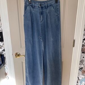 Women's Blue Wide-Leg Jeans